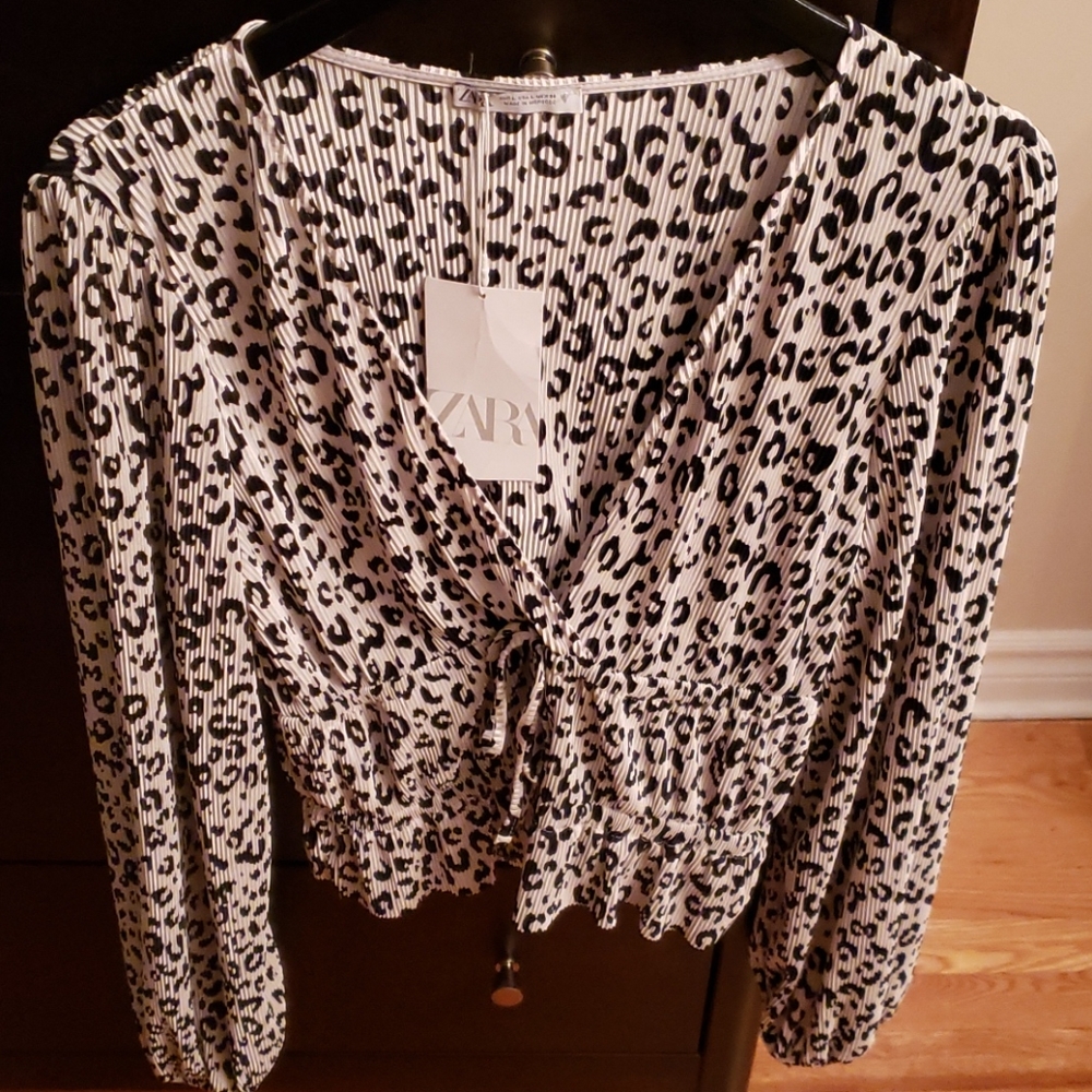 Zebra print Zara top - Picture 1 of 2